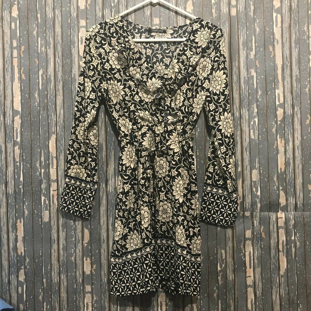 Andrea Sassi Firenze Women Floral Ruffle Front Dress  8